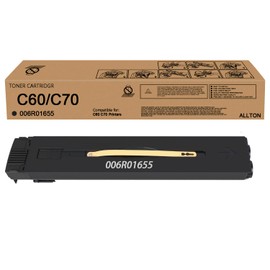 Allton C60 C70 Black Toner Cartridge Compatible for Xerox C60/C70 Toner 006R01655 Replacement for Xerox Color C60 C70 Printers(1-Pack), Medium