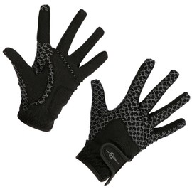 Covalliero Riding Gloves Reflective Black, L