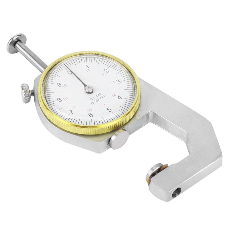 Thickness Gauge Silver Portable Accurate Measuring Jewelry Leather Board Equipment