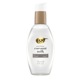 Nourishing + Coconut Milk Anti-Breakage Hair Serum for Strength & Shine, Leave-In Hair Treatment with Coconut Oil & Egg White Protein, Paraben & Sulfated-Surfactant Free, 2 Pack
