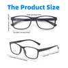 Autojouls Nearsighted Glasses Distance Blue Light Blocking Spring Hinge Glasses