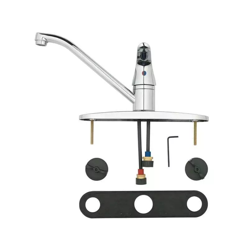 Mainstays 8" Widespread Single Handle Kitchen Faucet, Chrome