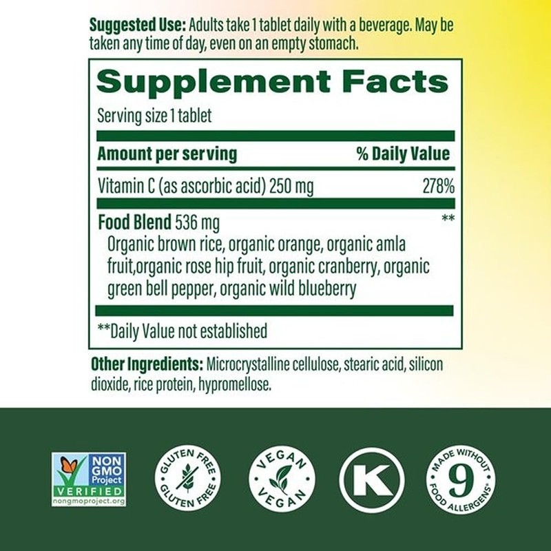 MegaFood Complex C - Vegan Vitamin C Immune Support Supplement,