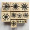 Snowflake Rubber Stamp Set
