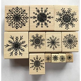Snowflake Rubber Stamp Set