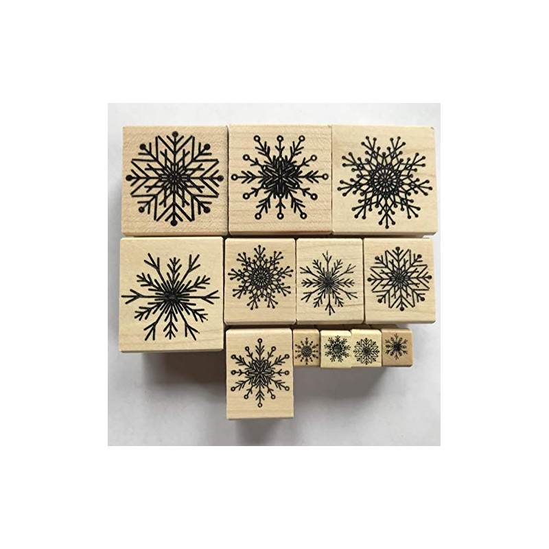 Snowflake Rubber Stamp Set