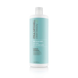 Paul Mitchell Clean Beauty Hydrate Shampoo, Replenishes Hair, Adds Moisture, For Dry Hair, 33.8 fl. oz.