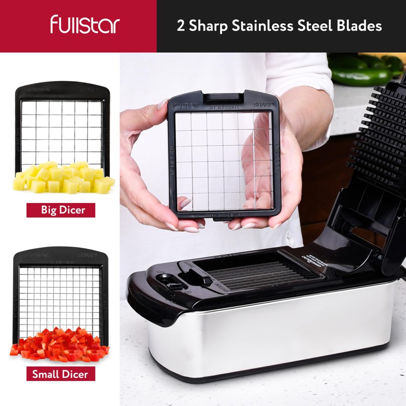 Fullstar The Original Pro Chopper - Vegetable Chopper and Spiralizer,