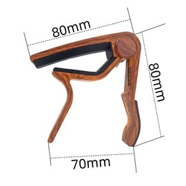 Changyeah Guitar Clamp,Rosewood Color Guitar Picks Guitar Capo Acoustic Guitar Accessories Capo Key Clamp,With 5 Pcs Guitar Picks