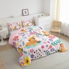 Erosebridal Floral Capybara Full Comforter for Girls,Cartoon Animal Bedding Set