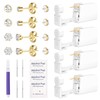 Makalong 4pcs Ear Piercing Kit Gold, Disposable Piercing Kit, Easy