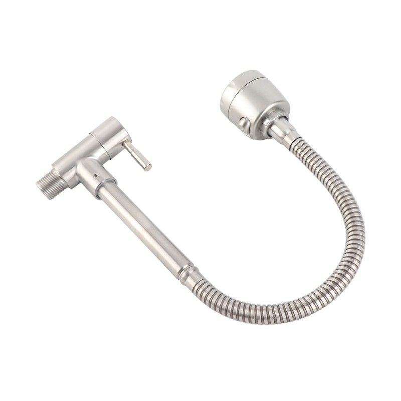 Wall-Mounted Kitchen Faucets 2 Water Modes High Arc Single Handle