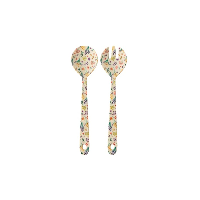 Melamine Salad Set - Multi - Wild Flower Print