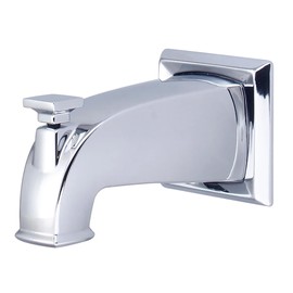 Pioneer X-6400086 Combo 1/2" IPS/Slip-On Diverter Tub Spout in Chrome