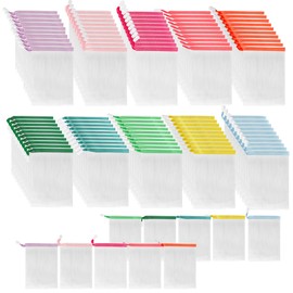 Axigundaone 150 Pcs Mesh Soap Bags For Soap Bars, Handmade Bubble Mesh Bags with Drawstring, Exfoliating Shampoo Bag for Foaming and Drying (Multicolor)