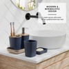 Clara Clark Clara Clark Bathroom Accessories Set - Navy Bathroom