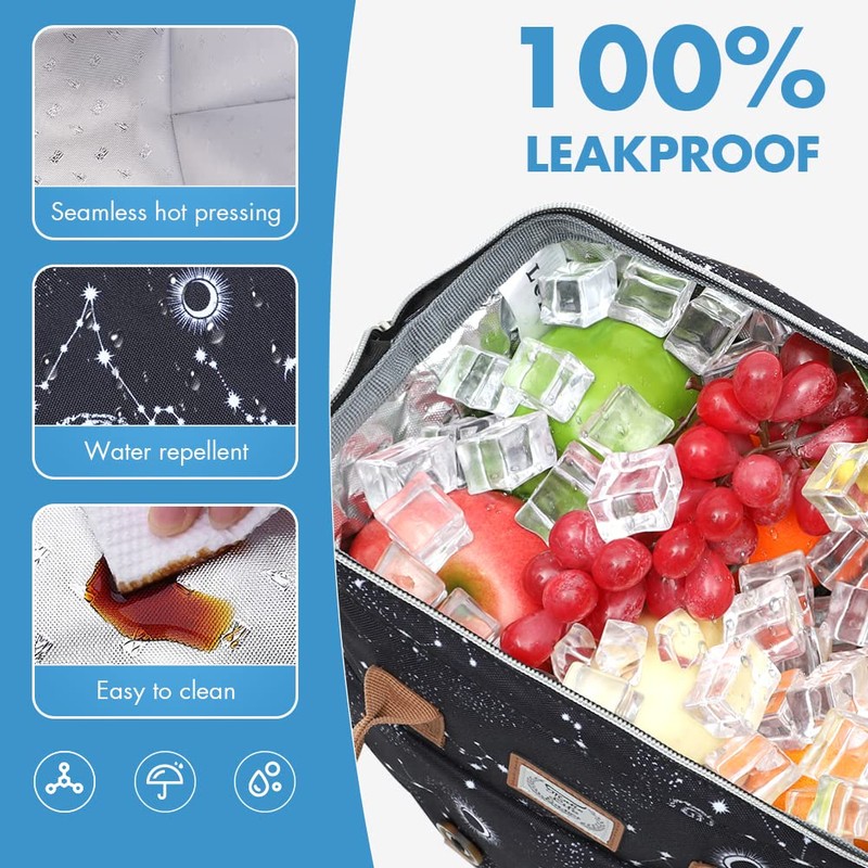 Lekesky 10L Insulated Lunch Bag for Women for Work Lunch