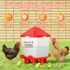 ZenxyHoC 5.0 Gallons Chicken Waterer Bucket with 4 Double-Layer Waterer