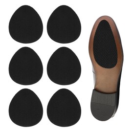 PATIKIL Non-Slip Shoe Pads, 6 Pcs Adhesive Shoe Sole Protectors for Heels Anti-Slip Grip for Women Men Gummies for Heels, Black