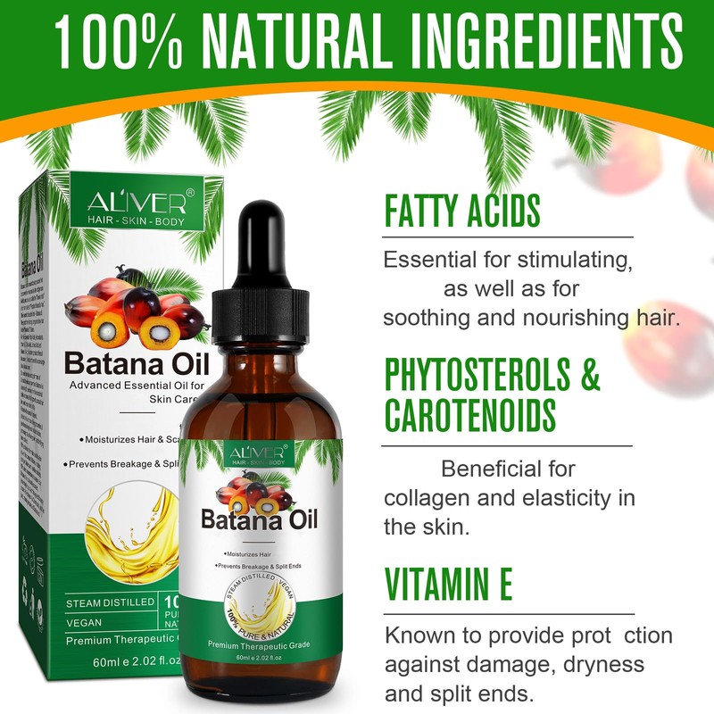 Batana Oil Organic,Batana Oil For Skin Moisturizer And Dry Skin