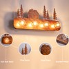 TOCHIC Rustic Vanity Lights Over Mirror 4 Lights Dimmable Cabin