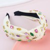 Brihasory Sparkle Rhinestone Knotted Headbands for Women and Girls Crystal