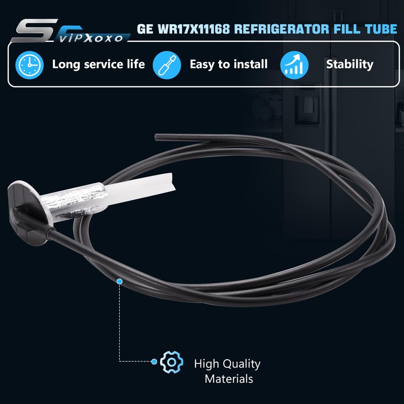 WR17X11168 Grommet and Tube Assembly Compatible with GE Refrigerator Replaces