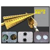 AMSAMOTION HSS Step Drill, 3-Piece Step Drill Set, Peeling Drill