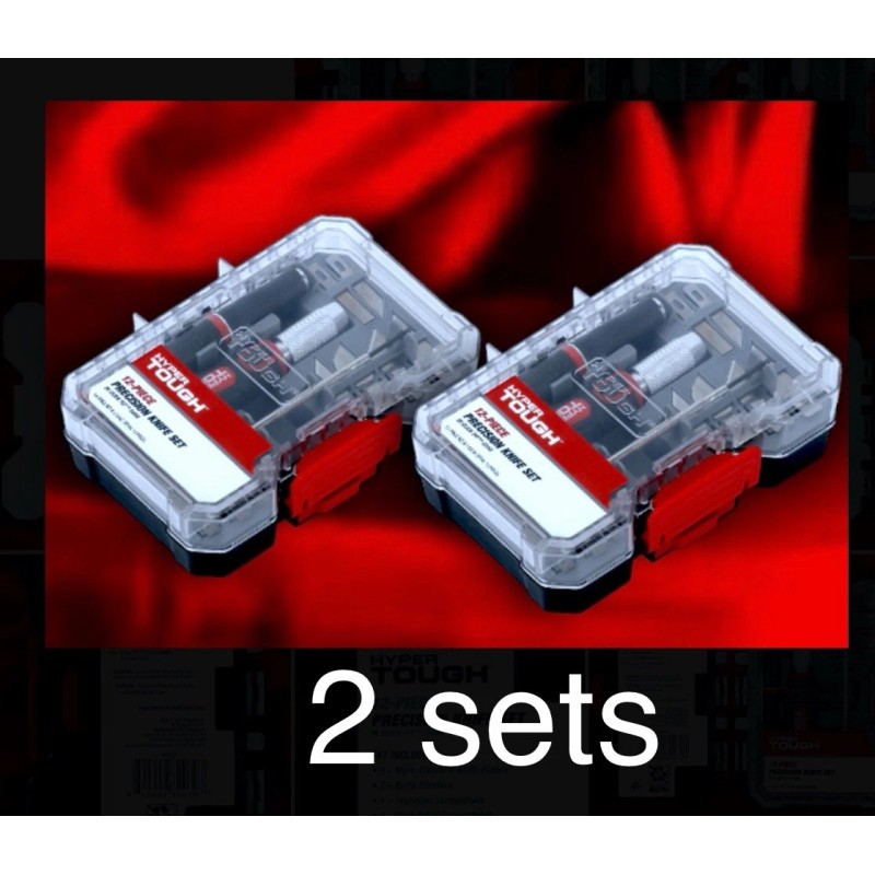 HYPER Tough 2 Sets: Hyper Tough 12pc Precision Knife Tool