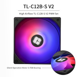 Thermalrlght Aqua Elite 120 V3 Liquid CPU Cooler, AIO Pump Head Speed up to 3300RPM, TL-C12B-S V2 PWM Fans,for AMD/AM4/AM5, Intel LGA1150/1151/1200/2011/1700, Computer CPU Aio Cooler