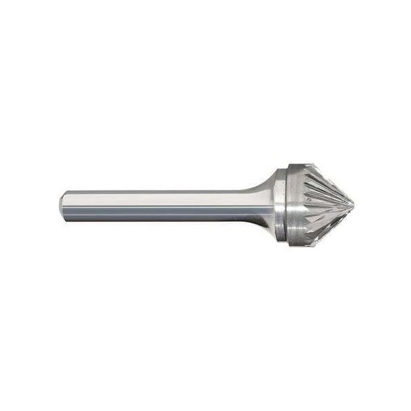Zoro Select 310-002174 Carbide Bur,Cone,1/2 In,1/4 Shank
