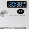 Creative Weather Clock with Week Date and Temperature Display On