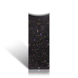 Hair coloring board for professional hair salon Barber hairdresser design styling tools accessories Balayage plate (Glitter Black, S Size)