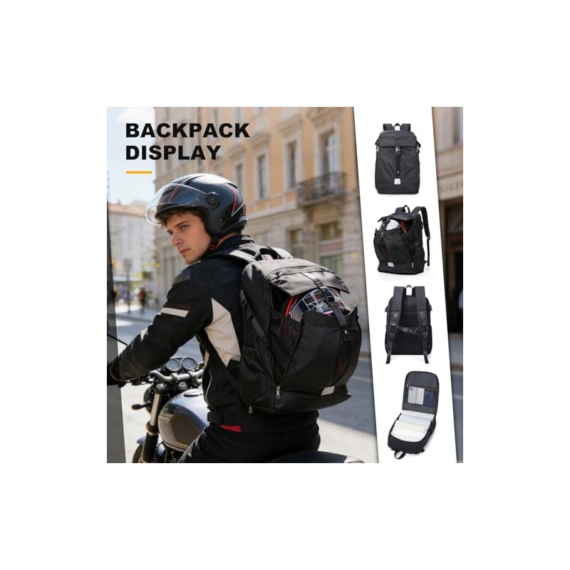 Motorcycle Backpack Waterproof Men Women Motorcycle Backpack Helmet Backpack Motorcycle