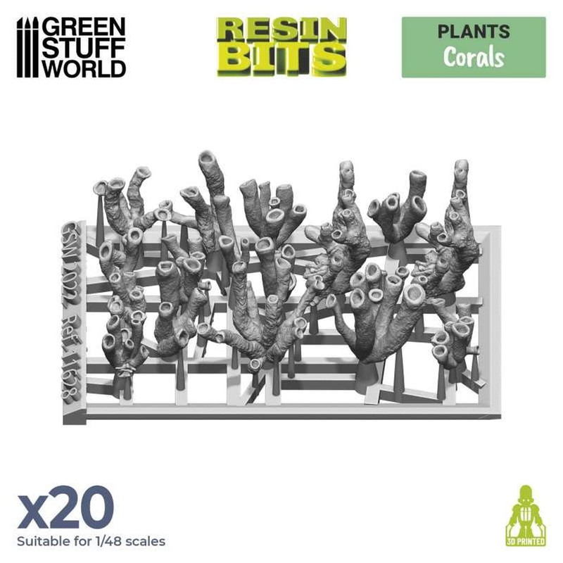 グリーンスタッフワールド(Green staff world) ジオラマアクセサリー 3Dプリントセット サンゴ 20個入 ホビー用アクセサリー GSWD-11628