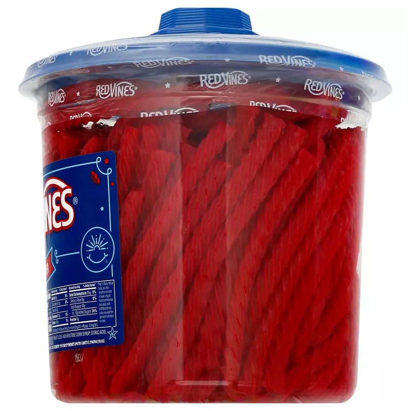RED VINES Twists Original Red Licorice Bulk Candy Jar (5