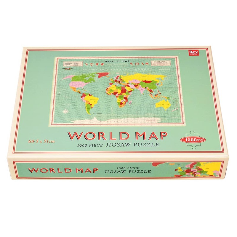 World Map 1000 Piece Puzzle