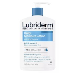 Lubriderm Daily Moisture Hydrating Body and Hand 16 Fl Oz (Pack of 1), WHITE