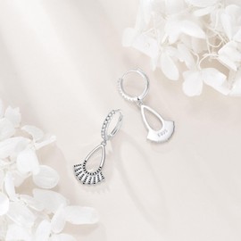 Dissent Collar Earrings S925 Sterling Silver RBG Dangle Earrings Jewellery For Women Female Ruth Bader Ginsburg Fans