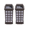 2 Sets Solar Wall Sconce LED White Light Intelligent Control
