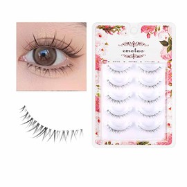 Lower False Eyelashes, Natural Eyelashes, Popular Handmade False Eyelashes, Actress Eyelashes, Thin Makeup, Lifestyle Makeup, 5 Pairs (M4 (Bottom False Eyelashes))