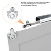 WEWORTH Bypass Sliding Door Track Hardware 72", Wardrobe Closet Door