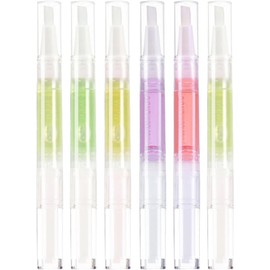 6piezas Bolígrafos de Aceite para Cutículas Hidratante y Revitalizador para Uñas Diseño Compacto y Práctico para Manicura Diaria Varios estilos