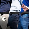 Vinuwu No Buckle Belts for Men 2 Pack No Buckle