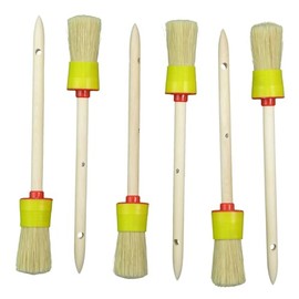 ROTIX -93123 Pack of 6 Ring Brushes Diameter 30 mm Size 6 | Pack of 6 Craftsman Quality Round Paint Brush Light Bristles