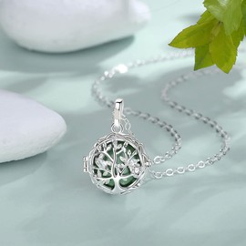AEONSLOVE Harmony Ball Pregnancy Angel Chime Caller Necklace - Llamador De Angeles Bola Chime Ball