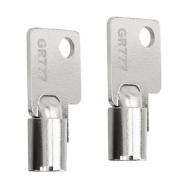 GR777 Laundry Key Replacement for Greenwald Whirlpool Speed Queen Service Panel Key Lock Coin Commercial Washer Key -Washing Laundry Machine and Dryer Door Tubular Keys(2PCS)
