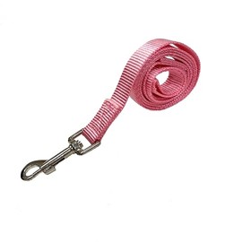 Baby Pink/Dark Pink/Blue Fabric Dog Lead with Handle 120cm x 2cm (Baby Pink)