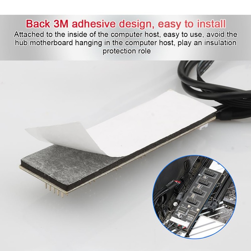 ZORZA 1Pcs 9Pin USB Header Splitter with SATA Power Practical