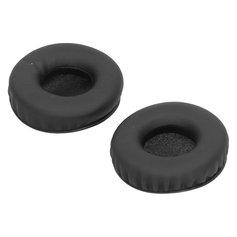 Headphone Ear Cover Cushion Sponge Earpad Artificial Leather Black Fit